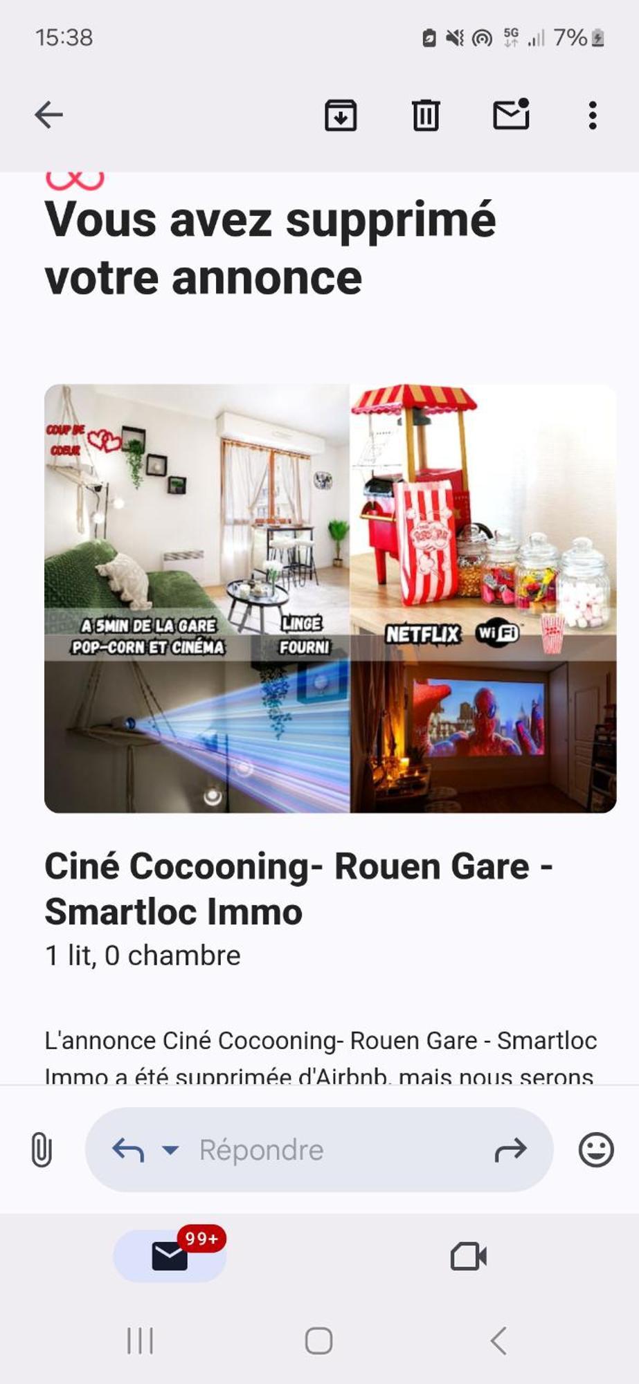 Le Petit Cine - Rouen Gare - Smartloc Immo Διαμέρισμα Εξωτερικό φωτογραφία